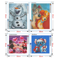 Disney diament malarstwo Cartoon Lilo Stitch Cheshire Cat Elsa Yoda mozaika haft Diy dżetów dla dzieci ozdoba do pokoju na prezent 3